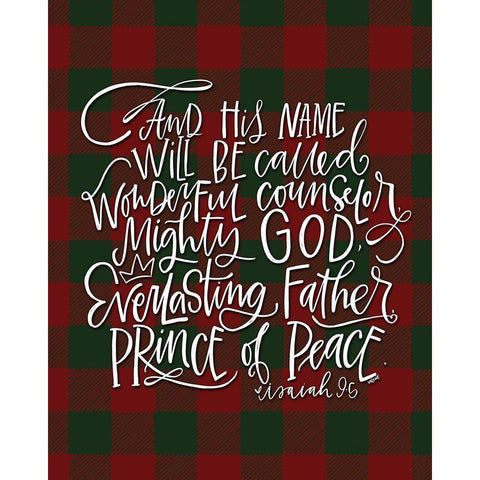 Mighty God Black Modern Wood Framed Art Print with Double Matting by Wieners, Valerie