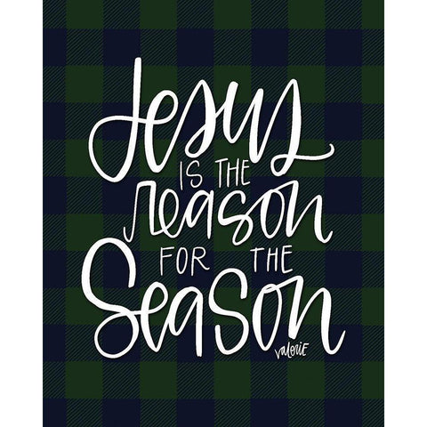 Jesus is the Reason White Modern Wood Framed Art Print by Wieners, Valerie