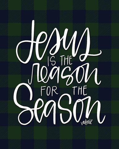 Jesus is the Reason Black Ornate Wood Framed Art Print with Double Matting by Wieners, Valerie