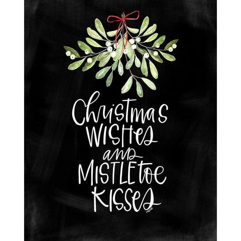 Mistletoe White Modern Wood Framed Art Print by Wieners, Valerie