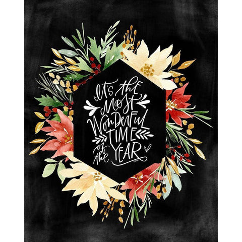 Wonderful Time Black Modern Wood Framed Art Print by Wieners, Valerie