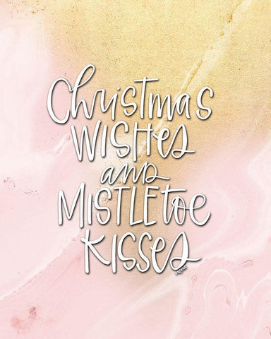 Mistletoe III White Modern Wood Framed Art Print with Double Matting by Wieners, Valerie