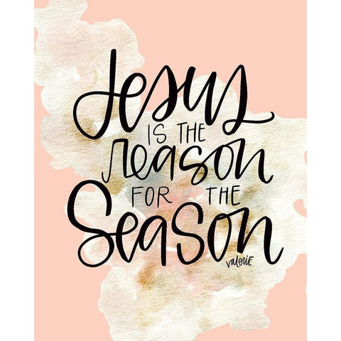 Jesus is the Reason White Modern Wood Framed Art Print by Wieners, Valerie