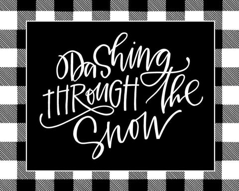 Dashing White Modern Wood Framed Art Print with Double Matting by Wieners, Valerie