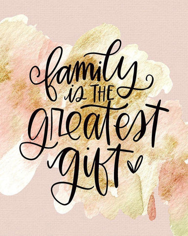 Family Is White Modern Wood Framed Art Print with Double Matting by Wieners, Valerie