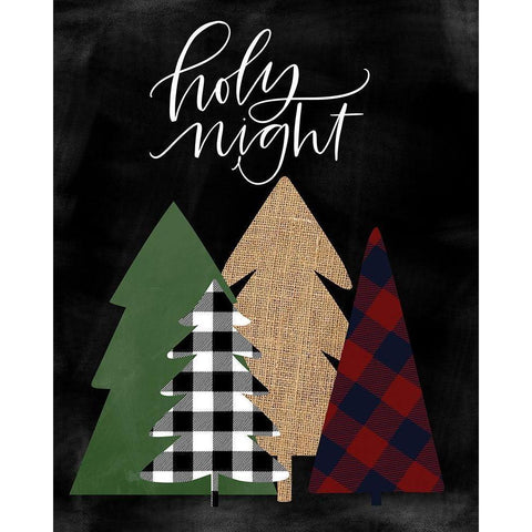 Holy Night White Modern Wood Framed Art Print by Wieners, Valerie