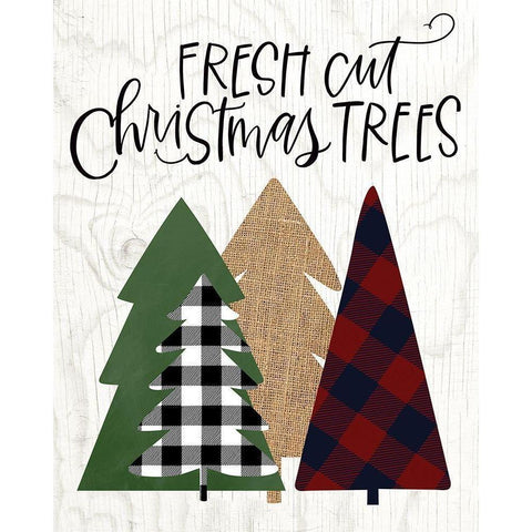 Fresh Cut Trees Black Modern Wood Framed Art Print by Wieners, Valerie