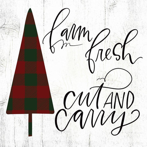 Cut and Carry White Modern Wood Framed Art Print by Wieners, Valerie