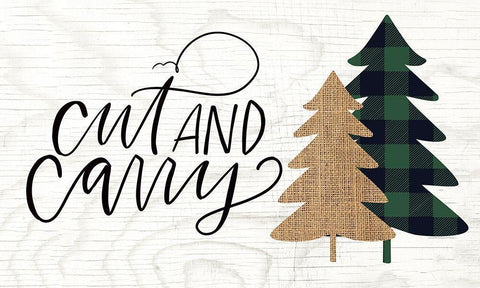 Cut and Carry II Black Ornate Wood Framed Art Print with Double Matting by Wieners, Valerie