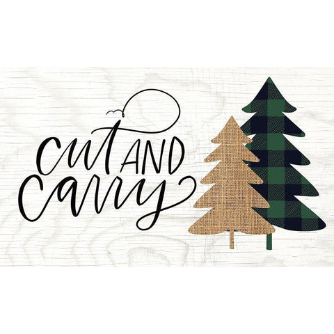 Cut and Carry II Black Modern Wood Framed Art Print by Wieners, Valerie