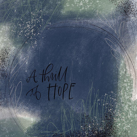 Thrill of Hope White Modern Wood Framed Art Print by Wieners, Valerie