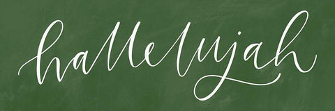 Hallelujah White Modern Wood Framed Art Print with Double Matting by Wieners, Valerie