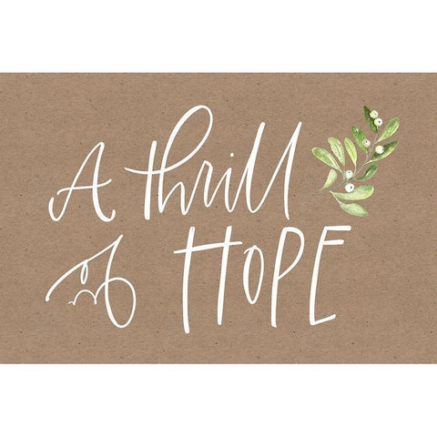 A Thrill of Hope White Modern Wood Framed Art Print by Wieners, Valerie
