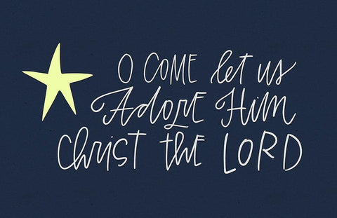 Come Adore White Modern Wood Framed Art Print with Double Matting by Wieners, Valerie