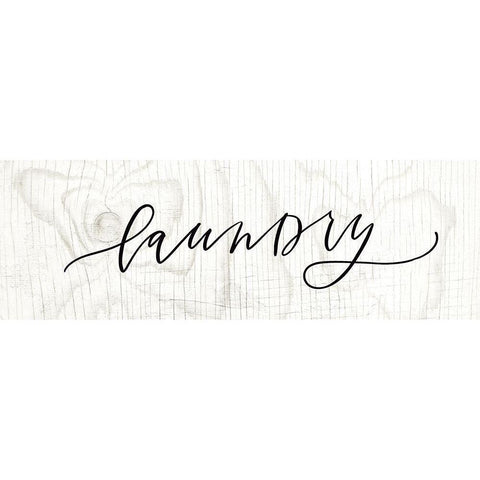 Laundry Black Modern Wood Framed Art Print with Double Matting by Wieners, Valerie