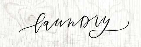 Laundry Black Ornate Wood Framed Art Print with Double Matting by Wieners, Valerie