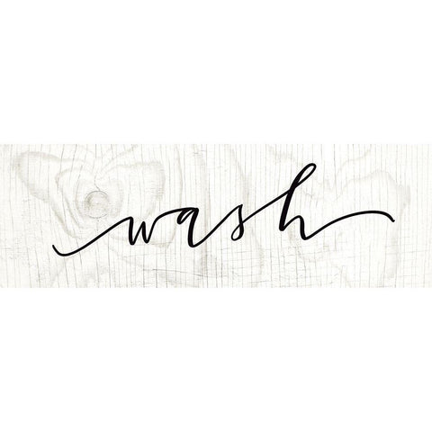 Wash White Modern Wood Framed Art Print by Wieners, Valerie