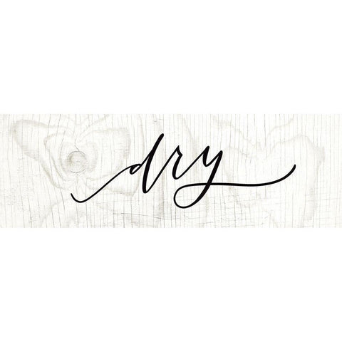 Dry White Modern Wood Framed Art Print by Wieners, Valerie