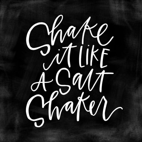 Shake It White Modern Wood Framed Art Print by Wieners, Valerie