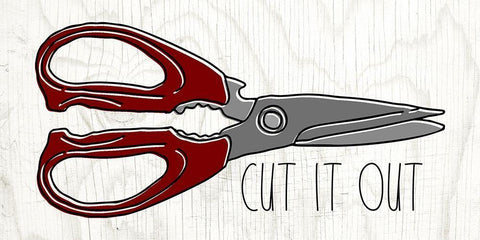 Cut White Modern Wood Framed Art Print with Double Matting by Wieners, Valerie