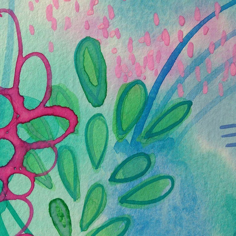 Leafs White Modern Wood Framed Art Print by Wieners, Valerie