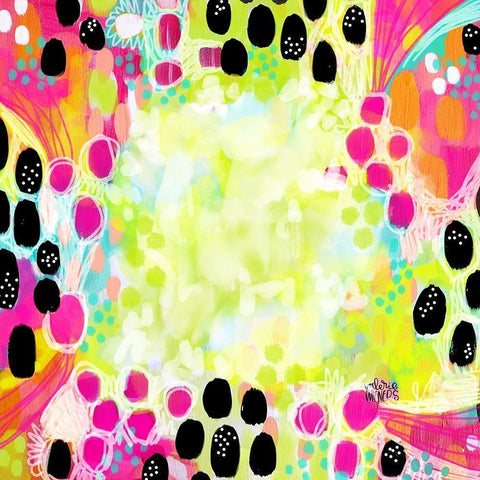 Outs Black Modern Wood Framed Art Print with Double Matting by Wieners, Valerie