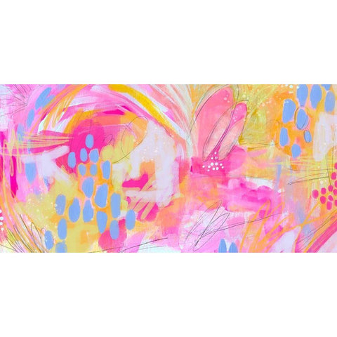 Bright Bliss White Modern Wood Framed Art Print by Wieners, Valerie