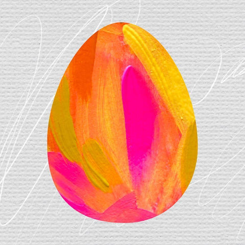 Egg II Black Ornate Wood Framed Art Print with Double Matting by Wieners, Valerie