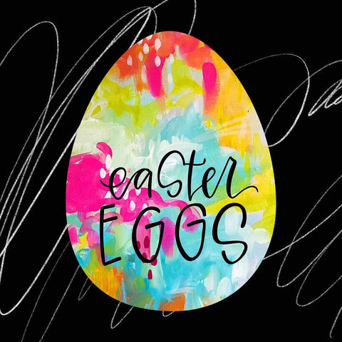 Egg IV White Modern Wood Framed Art Print with Double Matting by Wieners, Valerie