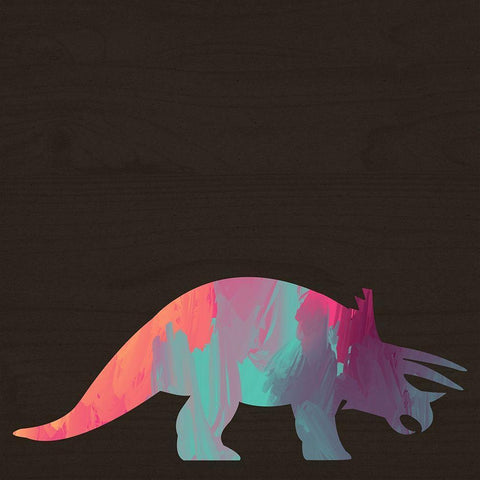 Dino IV White Modern Wood Framed Art Print by Wieners, Valerie