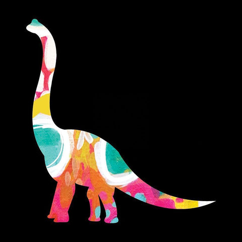 Dino V Black Modern Wood Framed Art Print by Wieners, Valerie