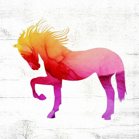 Horse I Black Modern Wood Framed Art Print by Wieners, Valerie