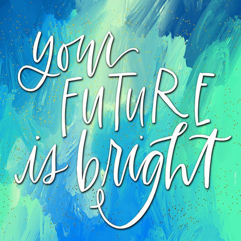 Future Gold Ornate Wood Framed Art Print with Double Matting by Wieners, Valerie