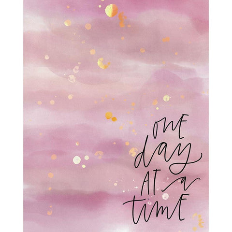 One Day Black Modern Wood Framed Art Print by Wieners, Valerie