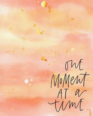 One Moment Black Ornate Wood Framed Art Print with Double Matting by Wieners, Valerie