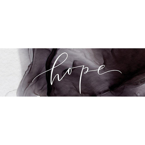 Hope  Black Modern Wood Framed Art Print with Double Matting by Wieners, Valerie