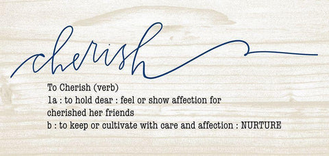 Cherish Black Ornate Wood Framed Art Print with Double Matting by Wieners, Valerie