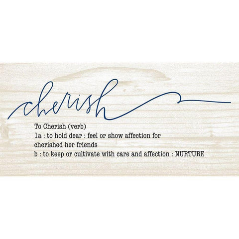 Cherish Black Modern Wood Framed Art Print by Wieners, Valerie