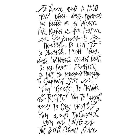 To Have and To Hold White Modern Wood Framed Art Print by Wieners, Valerie