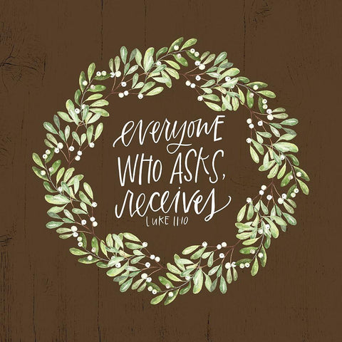 Everyone Black Ornate Wood Framed Art Print with Double Matting by Wieners, Valerie