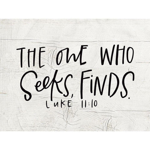 Seeks Black Modern Wood Framed Art Print with Double Matting by Wieners, Valerie