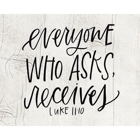 Everyone White Modern Wood Framed Art Print by Wieners, Valerie