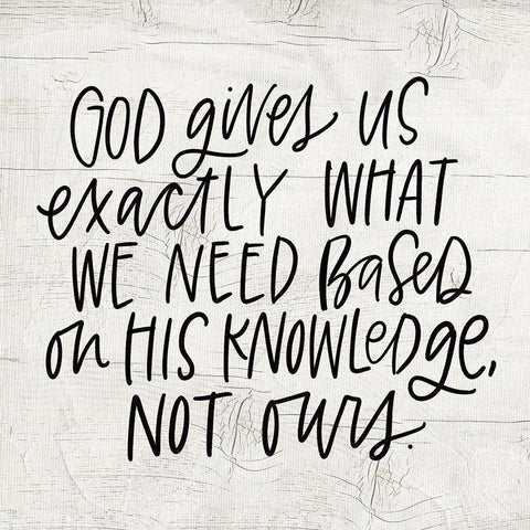 God Gives White Modern Wood Framed Art Print with Double Matting by Wieners, Valerie