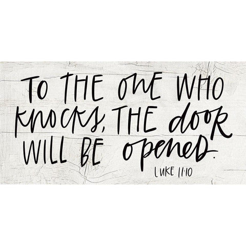 Knocks Black Modern Wood Framed Art Print with Double Matting by Wieners, Valerie