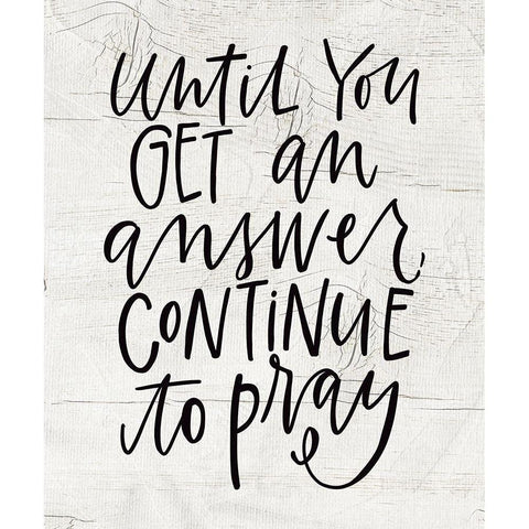 Until You Get an Answer Black Modern Wood Framed Art Print by Wieners, Valerie