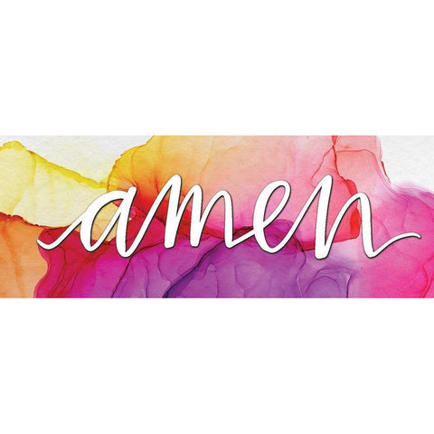 Amen Gold Ornate Wood Framed Art Print with Double Matting by Wieners, Valerie