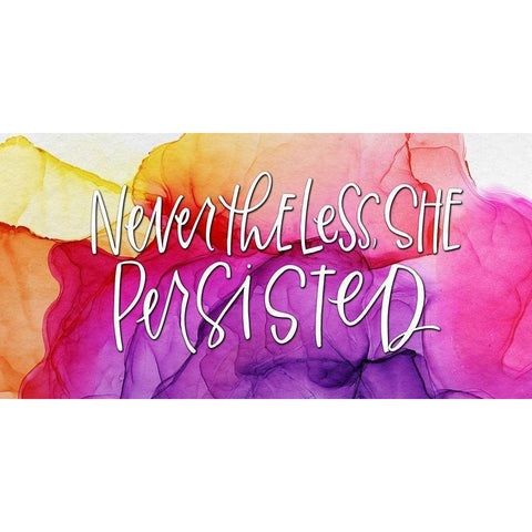 Nevertheless Black Modern Wood Framed Art Print by Wieners, Valerie