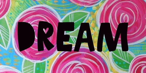 Dream Black Ornate Wood Framed Art Print with Double Matting by Wieners, Valerie