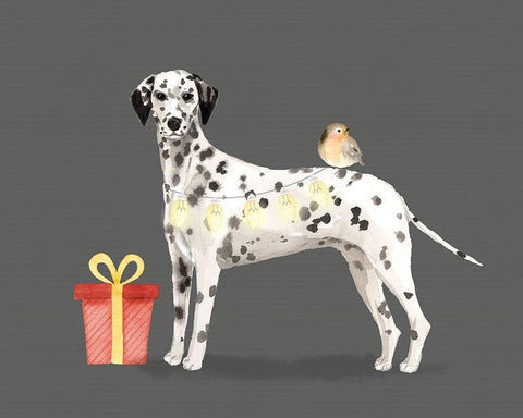 Dal White Modern Wood Framed Art Print with Double Matting by Wieners, Valerie