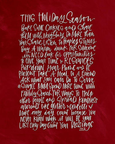 Holiday Season White Modern Wood Framed Art Print with Double Matting by Wieners, Valerie